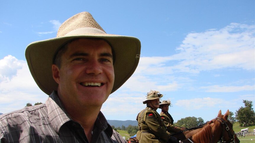 Steve Whan, member for Monaro, NSW ALP with Lighthorse tribute