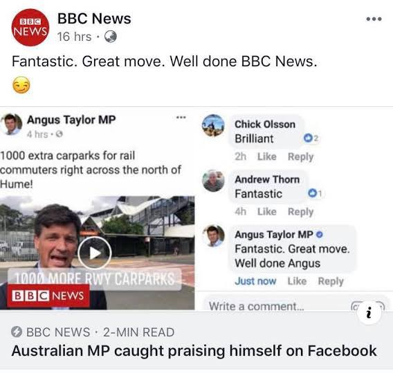 social media post