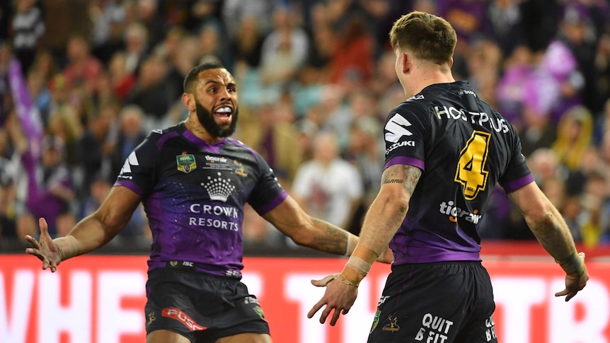 Josh Addo-Carr and Curtis Scott are fired up