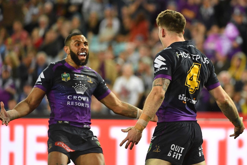 Josh Addo-Carr and Curtis Scott are fired up