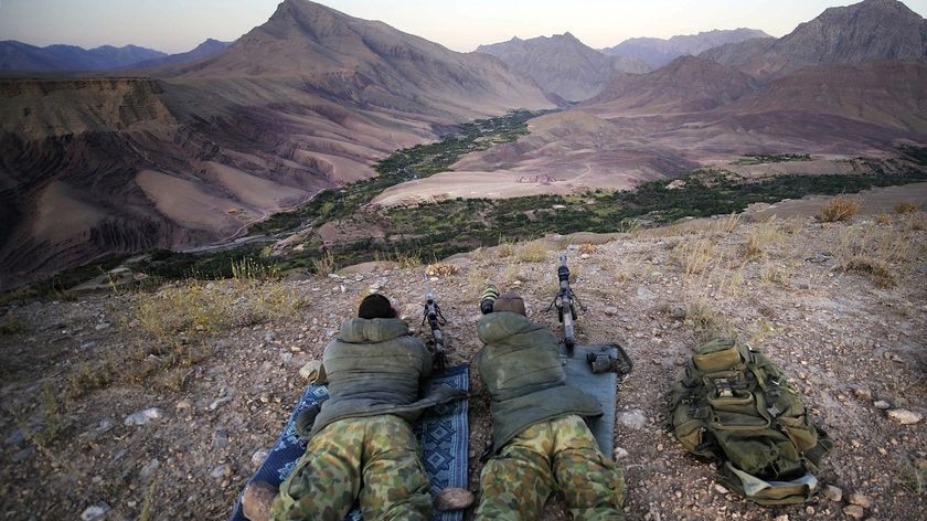 Two Australian Defence Force soldiers from Special Operations Task Group