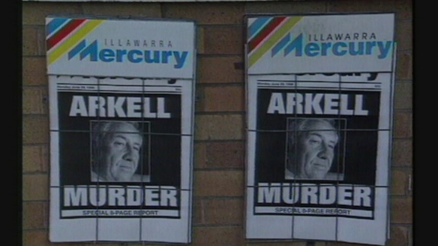 1998 front page newspaper coverage of Arkell murder