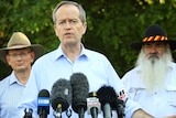 Bill Shorten, Shayne Neumann and Pat Dodson