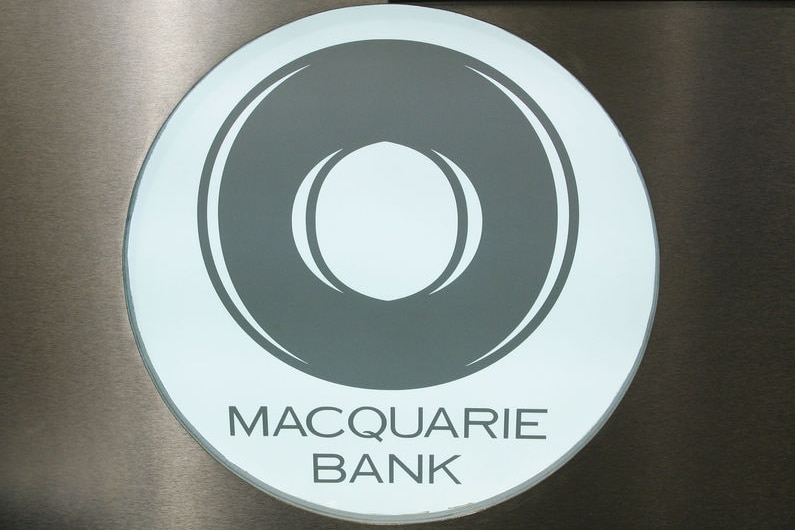 Macquarie Bank logo in central Sydney on October 25, 2007.