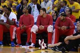 LA Clippers wear their warm-up tops inside out to protest racist remarks attributed to team owner.
