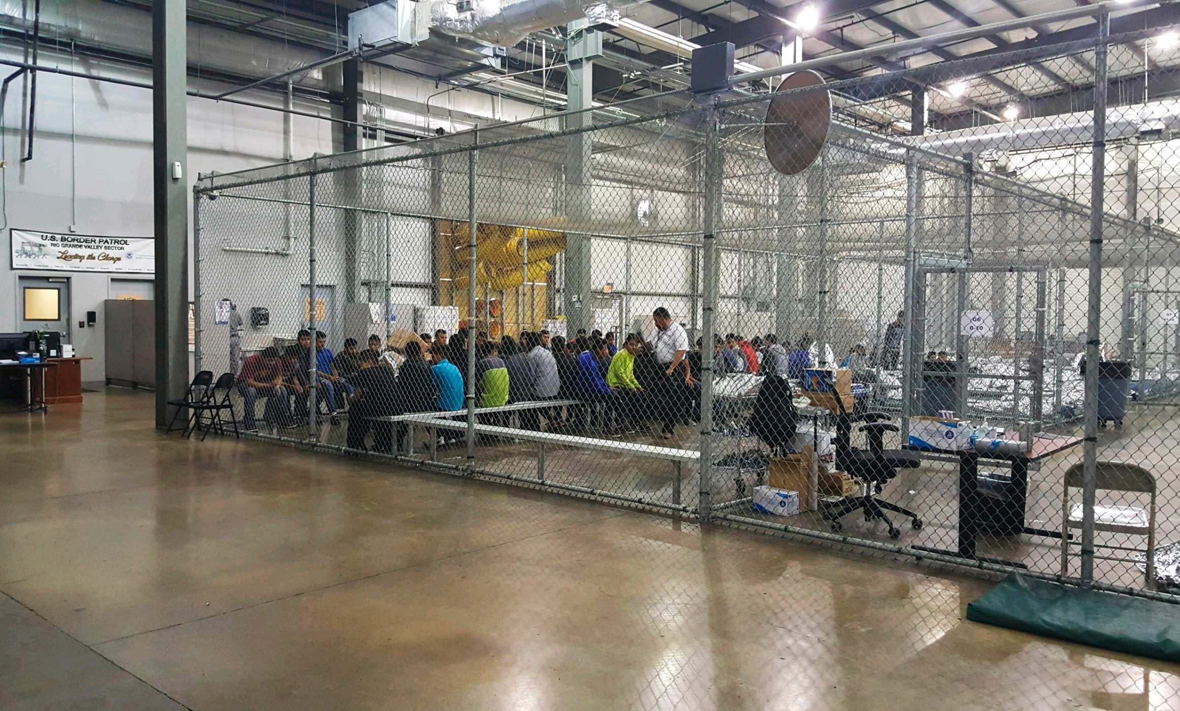 US Border Patrol Hundreds of children kept in cages at facility in