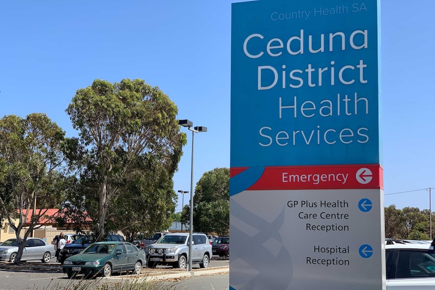Sign reading Ceduna District Health Services