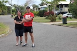 Melissa Lee and neighbour Billy Mack stand in a Vincent street known as a car theft hotspot.