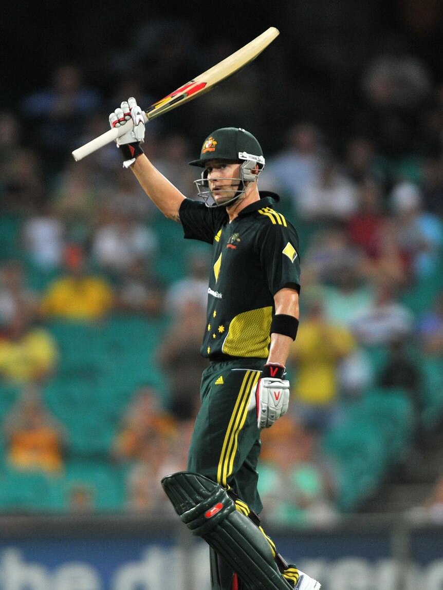 Michael Clarke signals his return to form.