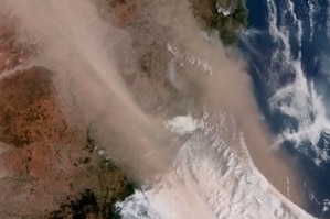 Satellite shows dust