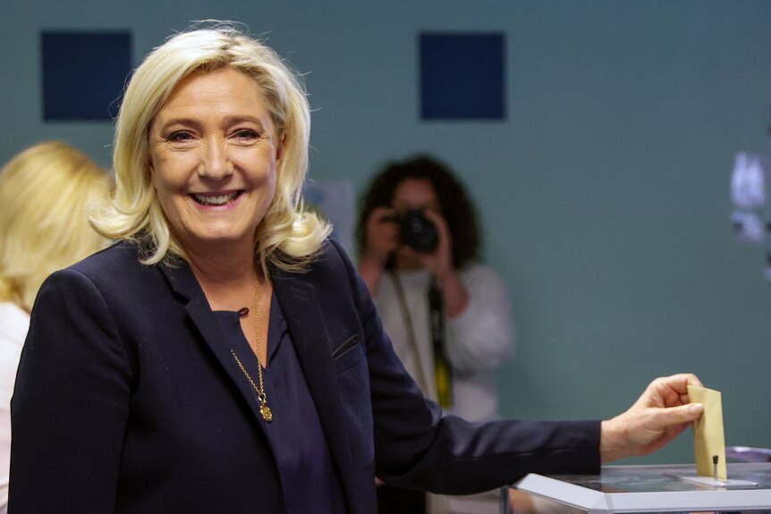 Marine Le Pen și-a exprimat votul