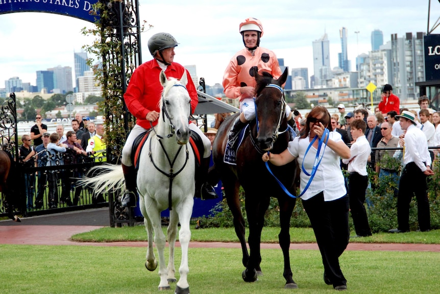 Black Caviar and Luke Nolen return after winning Lightning Stakes