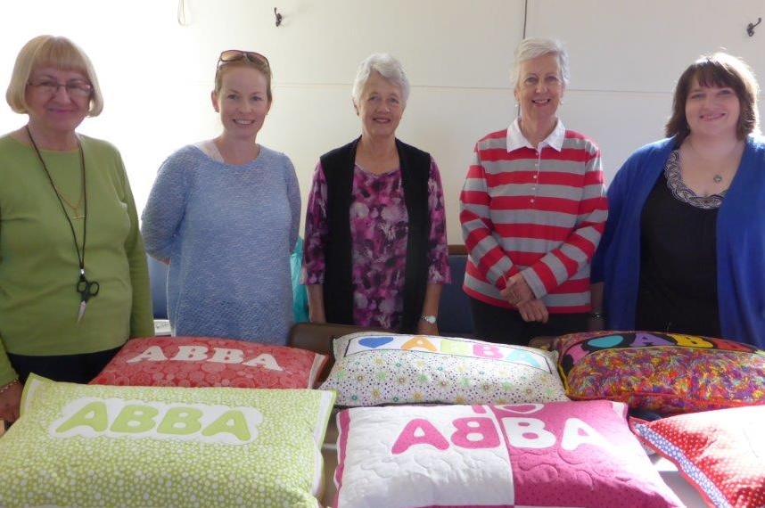 Trundle's Country Women's Association branch sewed ABBA cushions to sell at the festival.