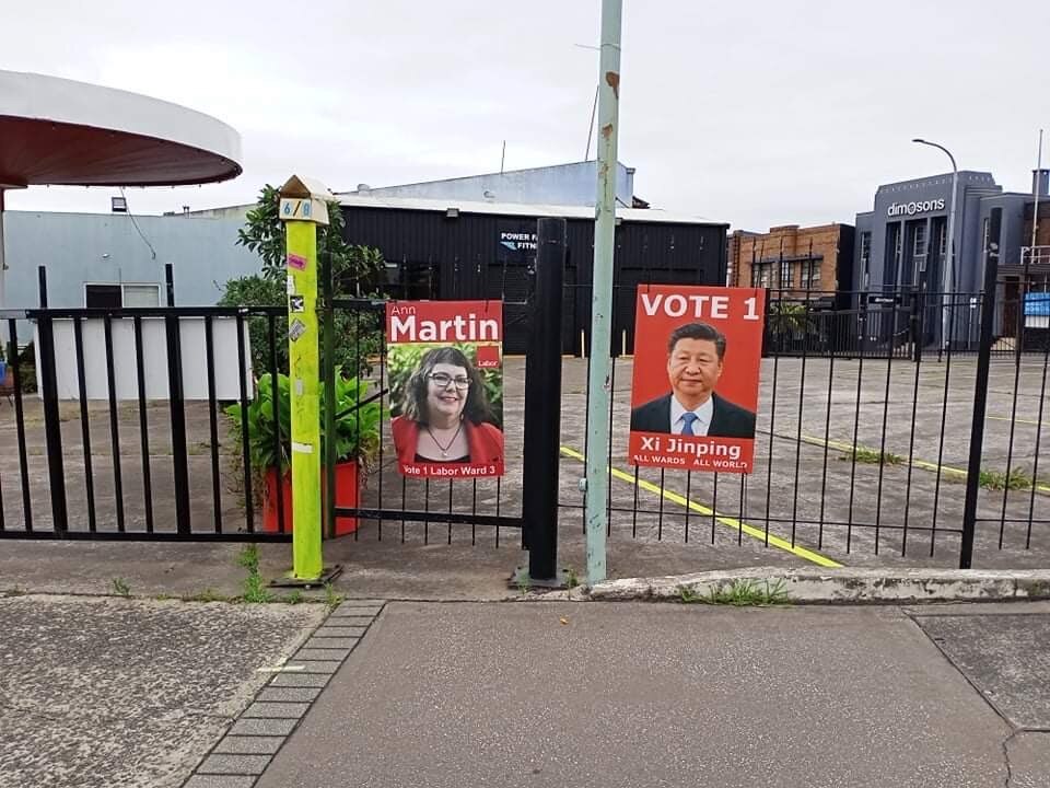 Mysterious Fake Campaign Posters Of China S President Appear On Wollongong Election Day Abc News