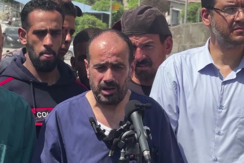 Director of Gaza's Al Shifa hospital speaks after being released by Israeli authorities following months of detention.