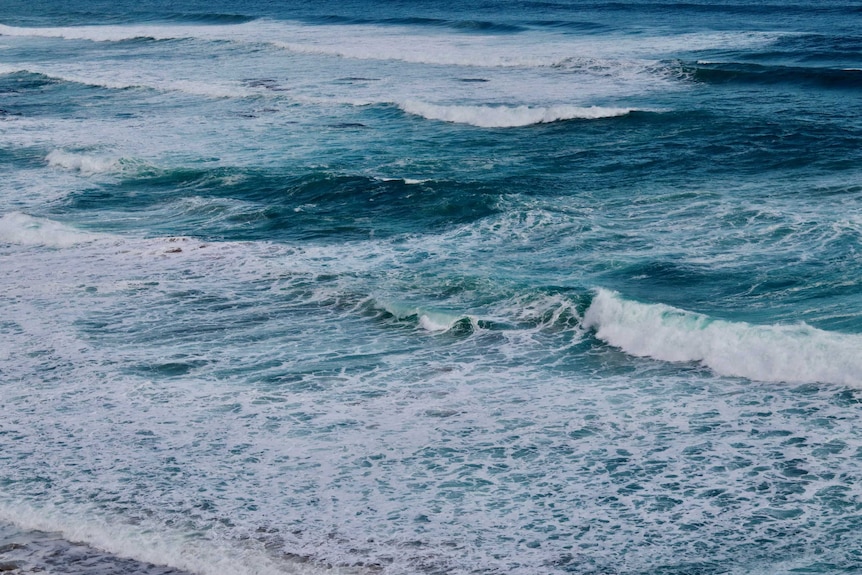 The ocean swell on the Great Ocean Road.