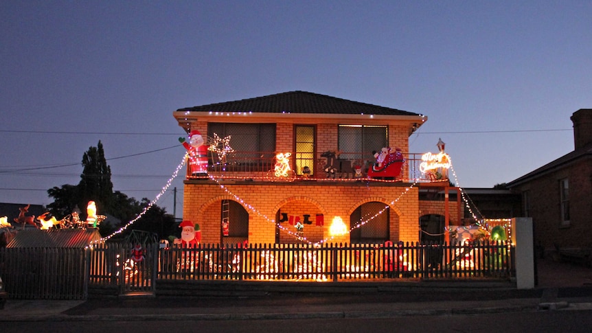 Decorated house on Forster Street