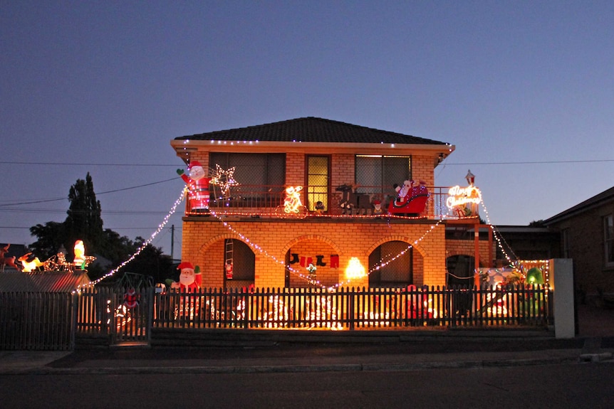 Decorated house on Forster Street