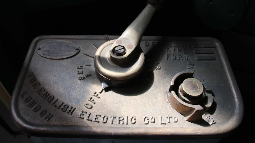 Hobart City Council tram lever