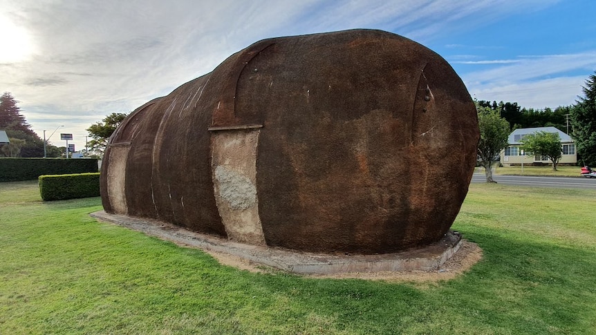 A large concrete potato.