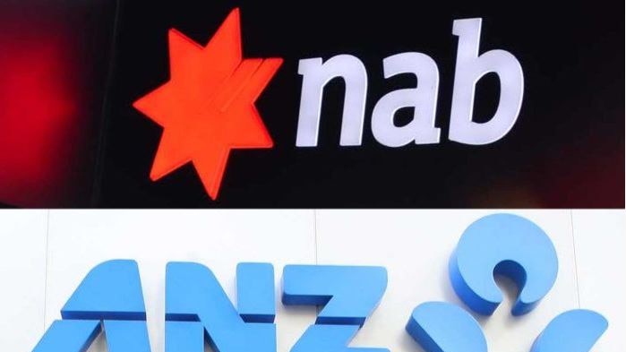 Composite image of NAB and ANZ logos