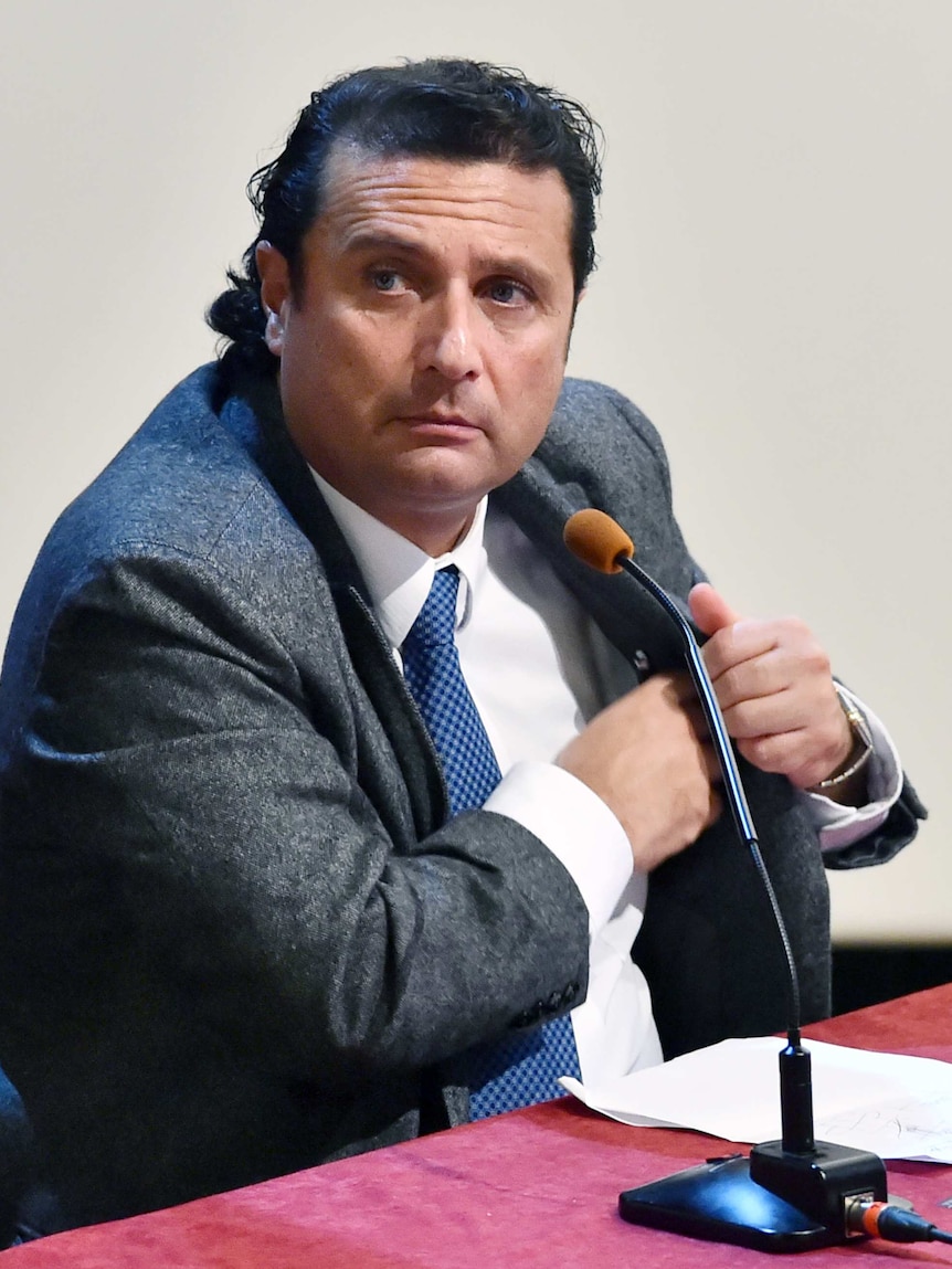 Francesco Schettino in court December 2014 Costa Concordia captain