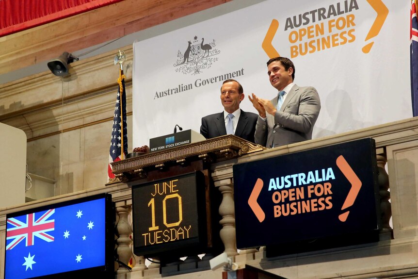 Tony Abbott at NYSE