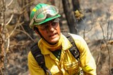 Firefighter battles Spanish blaze