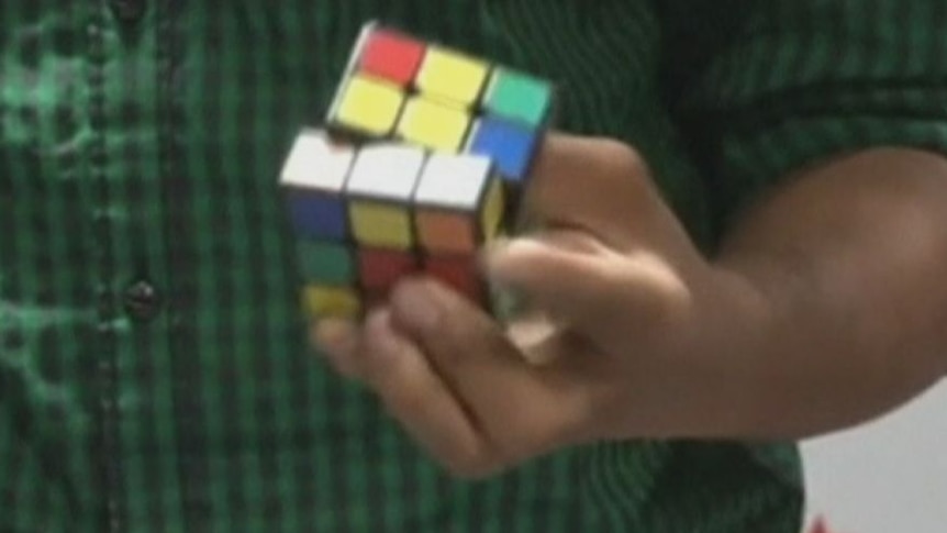 Indian Rubik's cube expert sets one-handed world record