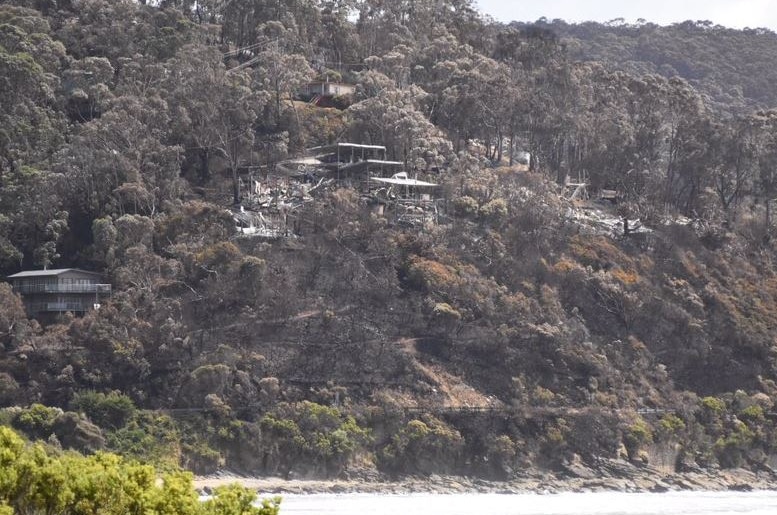 Fire damage at Wye River