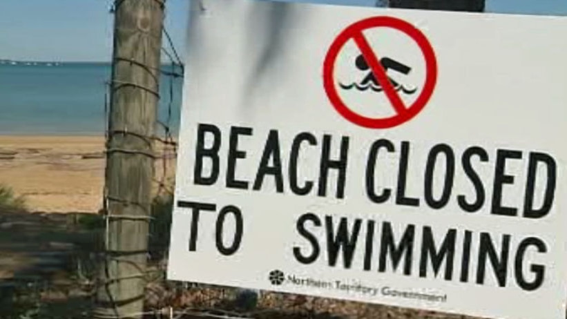 Beach closed