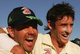Will you be celebrating like Ricky Ponting and Mike Hussey did in Adelaide in 2006?