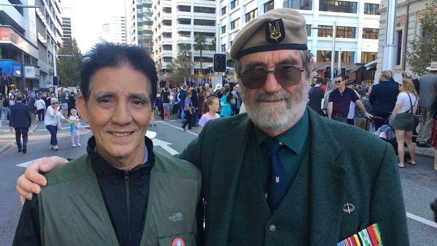 Veterans Mr Thu and Ian Stiles fought on opposite sides during the Vietnam War