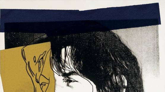The Andy Warhol portrait of Mick Jagger.