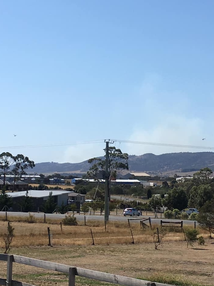 Smoke from near Orielton.