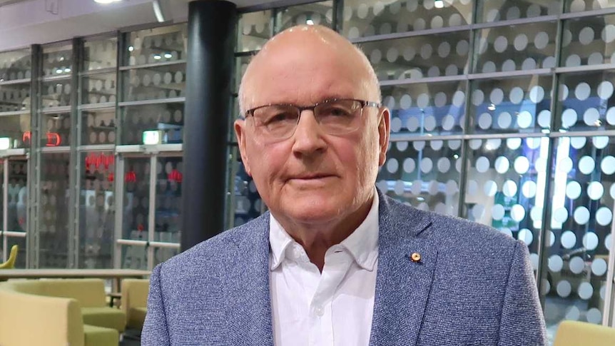 Geoff Cousins in the ABC foyer