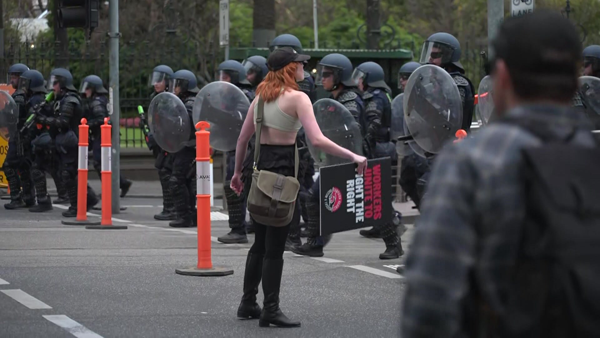 Riot police move in - ABC News
