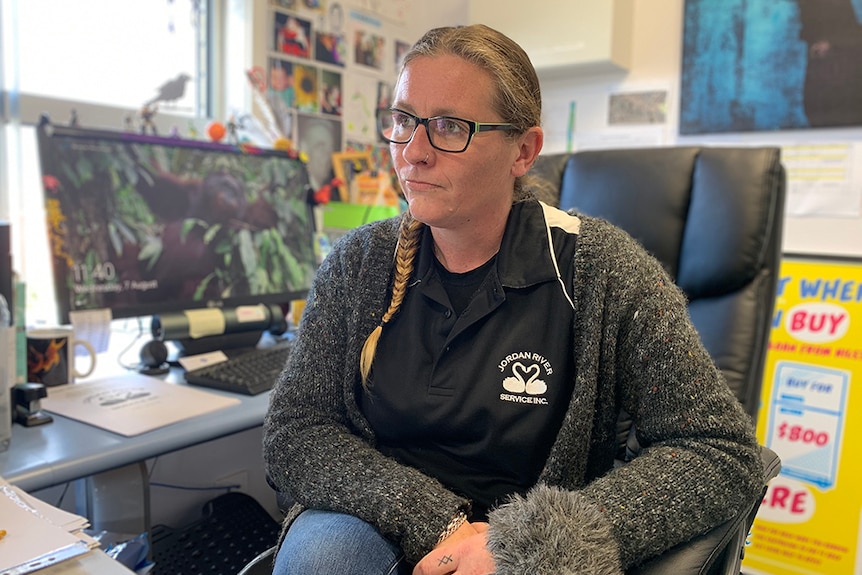 Chelsea Barnes in her office at the Bridgewater Community Centre.