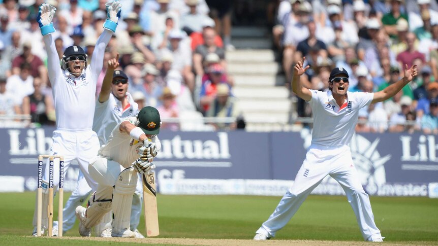 Pattinson loses his wicket on day two