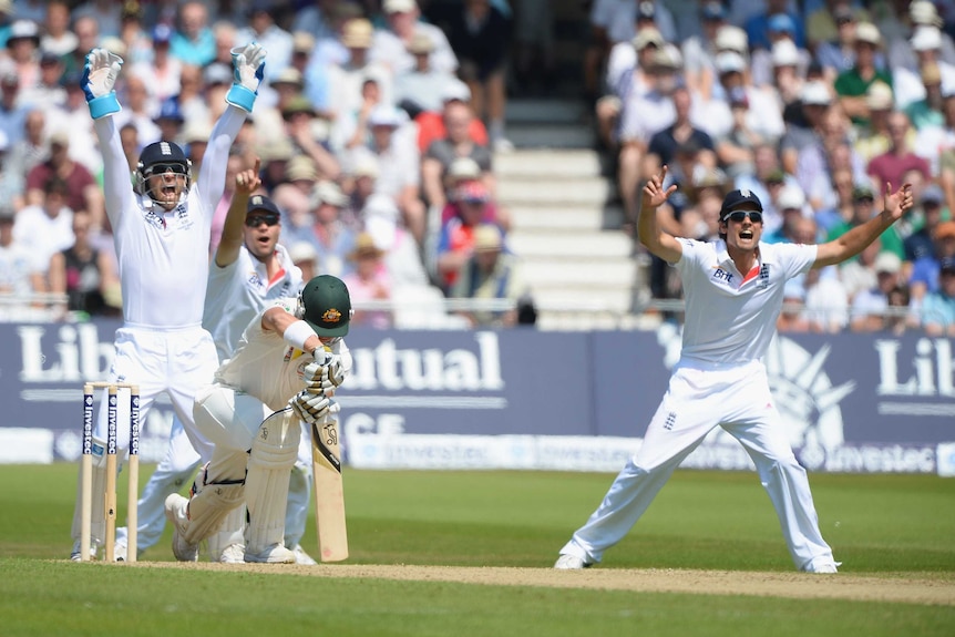 Pattinson loses his wicket on day two