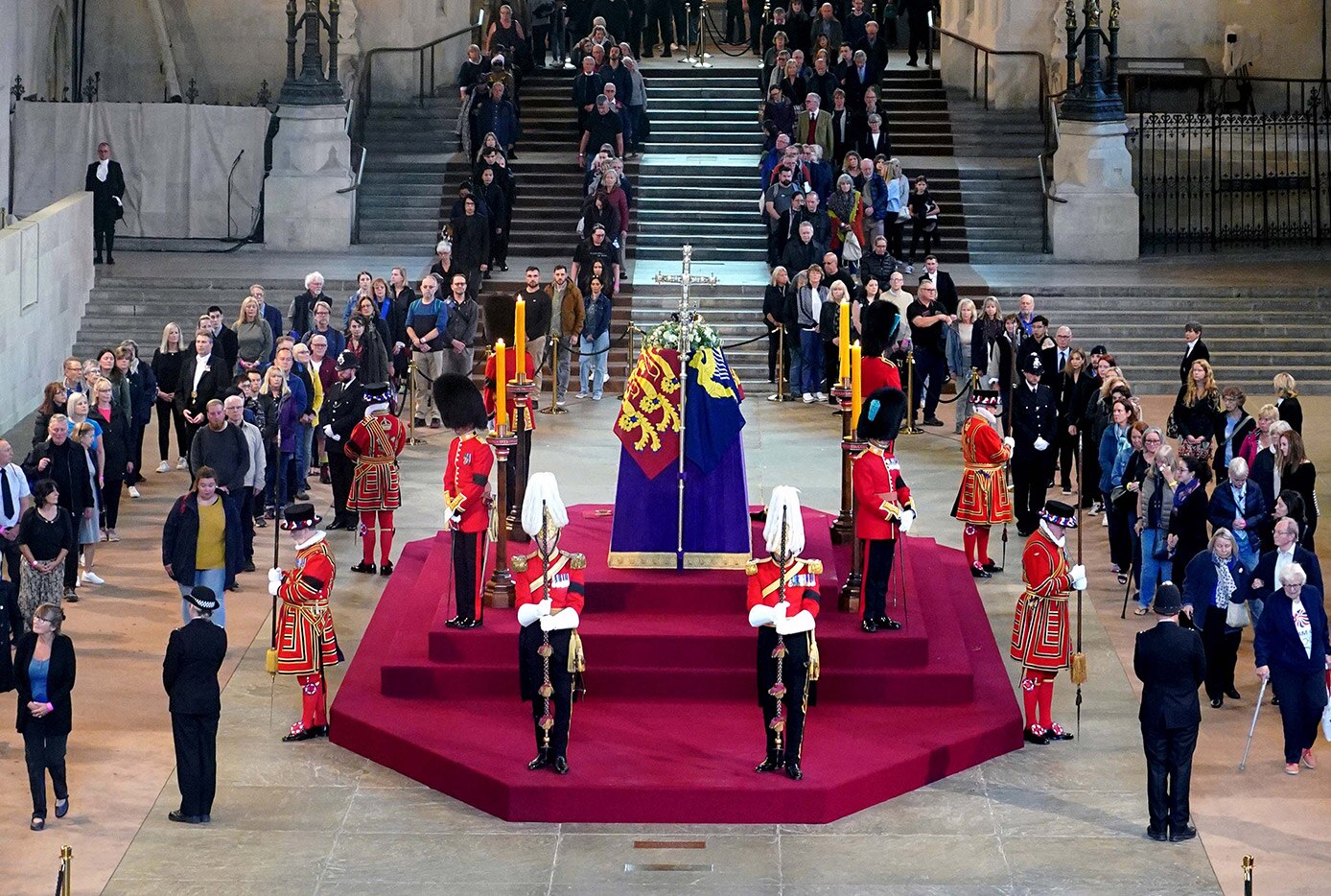 The Queen lies in state