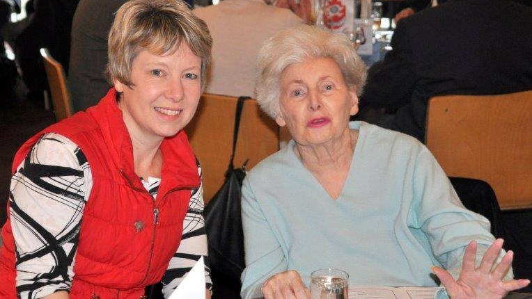 Vanessa Goodwin with Edyth Langham-Goodwin at Howrah Rotary Club function, 2016.