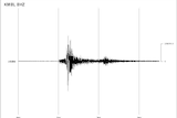 Goldfields earthquake seismogram
