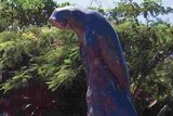 The dugong statue outside Port Hinchinbrook