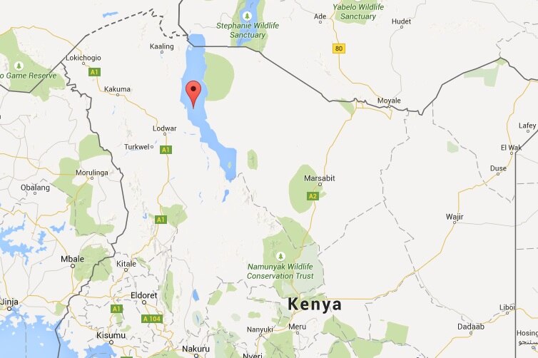 Map of Lake Turkana
