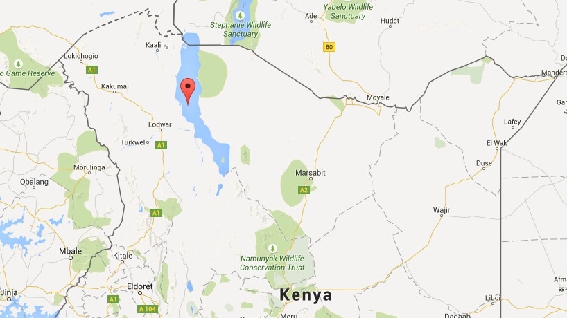 Map of Lake Turkana
