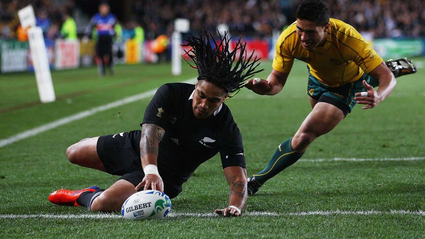 This is our house ... the All Blacks got underway early with a try to Ma'a Nonu.