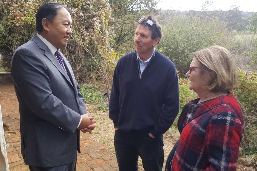 Developer Ronald Hu met with locals at an open day at the property.