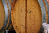 Barrels at winery. 