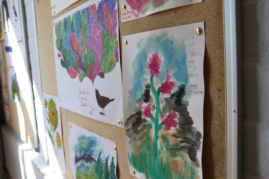 Artworks from Alzheimer's Australia class on display